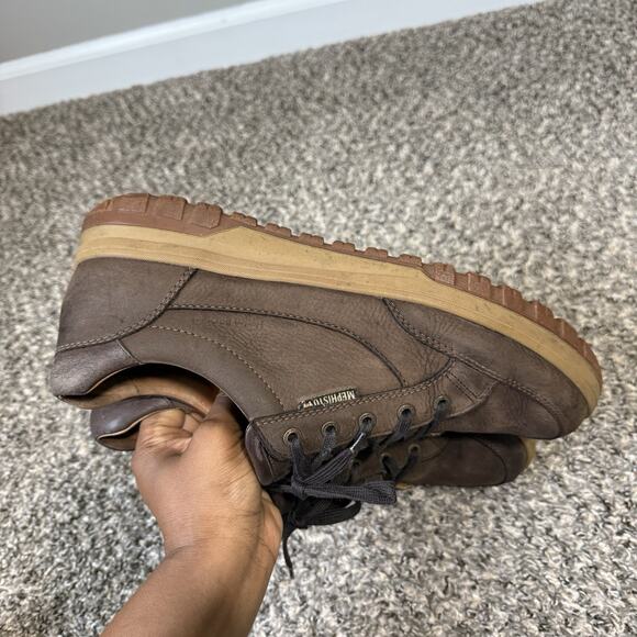 Mephisto Paco Mens Shoes Sneakers Brown Leather Air Relax Hydro Protect Size 12 - Picture 3 of 9